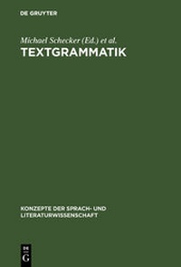 Enlarge image Cover: Textgrammatik - De Gruyter Mouton