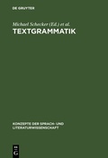 Cover: Textgrammatik - De Gruyter