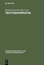 Cover: Textgrammatik - De Gruyter