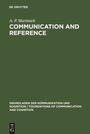 Cover: Communication and Reference - De Gruyter