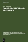 Cover: Communication and Reference - De Gruyter