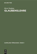 Cover: Glaubenslehre - De Gruyter