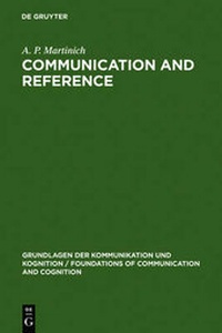 Enlarge image Cover: Communication and Reference - De Gruyter