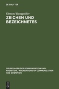 Cover: Zeichen und Bezeichnetes - De Gruyter