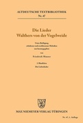 Cover: Die Lieder Walthers von der Vogelweide - De Gruyter