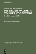 Cover: Die Liebeslieder - De Gruyter