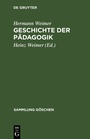 Cover: Geschichte der Pädagogik - De Gruyter