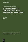 Cover: A Bibliography on Writing and Written Language - De Gruyter Mouton