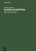 Cover: Kleine Schriften - De Gruyter Mouton