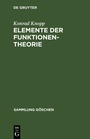 Cover: Elemente der Funktionentheorie - De Gruyter