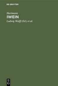 Enlarge image Cover: Iwein - De Gruyter