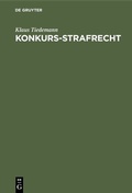 Cover: Konkurs-Strafrecht - De Gruyter