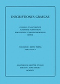 Cover: Dedicationes. Catalogi. Termini. Tituli Sepulcrales. Varia. Tituli Attici extra Atticam reperti. Addenda - De Gruyter