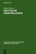 Cover: Deutsche Wortbildung - De Gruyter