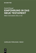 Cover: Einf&uuml;hrung in das Neue Testament - De Gruyter