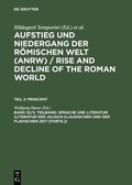Cover: Sprache und Literatur (Literatur der julisch-claudischen und der flavischen Zeit [Forts.]) - De Gruyter