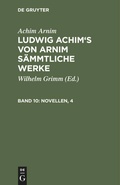 Cover: Novellen, 4 - De Gruyter