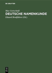 Abbildung von: Deutsche Namenkunde - De Gruyter