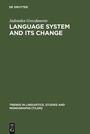 Cover: Language System and its Change - De Gruyter Mouton