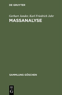 Abbildung von: Maßanalyse - De Gruyter