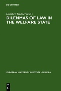 Cover: Dilemmas of Law in the Welfare State - De Gruyter