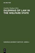 Cover: Dilemmas of Law in the Welfare State - De Gruyter