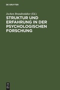 Cover: Struktur und Erfahrung in der psychologischen Forschung - De Gruyter