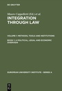 Cover: Integration Through Law. Methods, Tools and Institutions / A Political, Legal and Economic Overview - De Gruyter