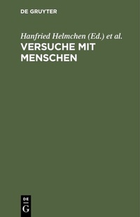 Enlarge image Cover: Versuche mit Menschen - De Gruyter