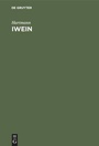 Cover: Iwein - De Gruyter