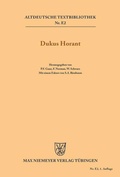 Cover: Dukus Horant - De Gruyter