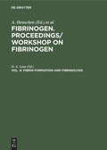 Cover: Fibrin formation and Fibrinolysis - De Gruyter