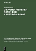 Cover: Die verschiedenen Arten der Hauptidealringe - De Gruyter