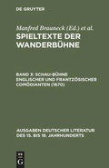 Cover: Schau-B&uuml;hne englischer und frantz&ouml;sischer Com&ouml;dianten (1670) - De Gruyter