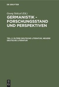 Cover: &Auml;ltere Deutsche Literatur, Neuere Deutsche Literatur - De Gruyter