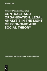 Enlarge image Cover: Contract and Organisation - De Gruyter