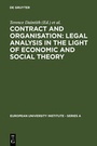 Cover: Contract and Organisation - De Gruyter