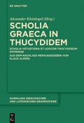 Cover: Scholia Graeca in Thucydidem - De Gruyter