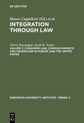 Cover: Consumer Law, Common Markets and Federalism in Europe and the United States - De Gruyter
