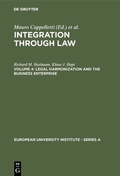 Cover: Legal Harmonization and the Business Enterprise - De Gruyter