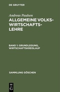 Cover: Grundlegung, Wirtschaftskreislauf - De Gruyter