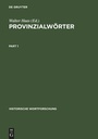 Cover: Provinzialwörter - De Gruyter