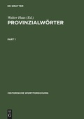 Cover: Provinzialw&ouml;rter - De Gruyter