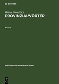 Cover: Provinzialw&ouml;rter - De Gruyter