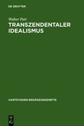 Cover: Transzendentaler Idealismus - De Gruyter