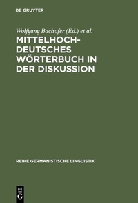 Abbildung von: Mittelhochdeutsches Wörterbuch in der Diskussion - De Gruyter