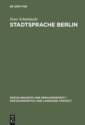 Cover: Stadtsprache Berlin - De Gruyter