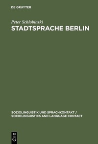 Abbildung von: Stadtsprache Berlin - De Gruyter