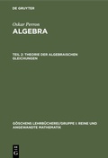 Cover: Theorie der algebraischen Gleichungen - De Gruyter