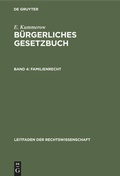 Cover: Familienrecht - De Gruyter